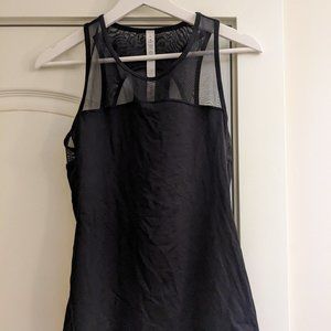 Lululemon Black Mesh Tank Top Size 4